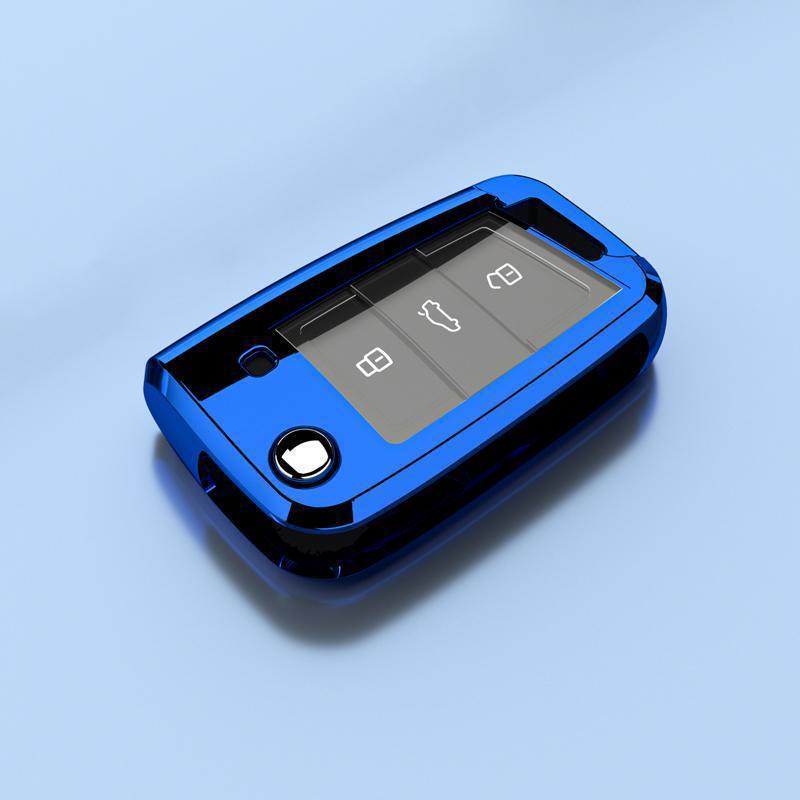 Luxury Key Case for 15-21 Volkswagen Lamando - Foldable Design for Men and Women