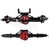 Metal Alloy Front Middle Rear Straight Axle with Servo Base for 1/10 RC Rock Crawler Car Axial SCX10 RC 4WD D90 Upgrade Parts