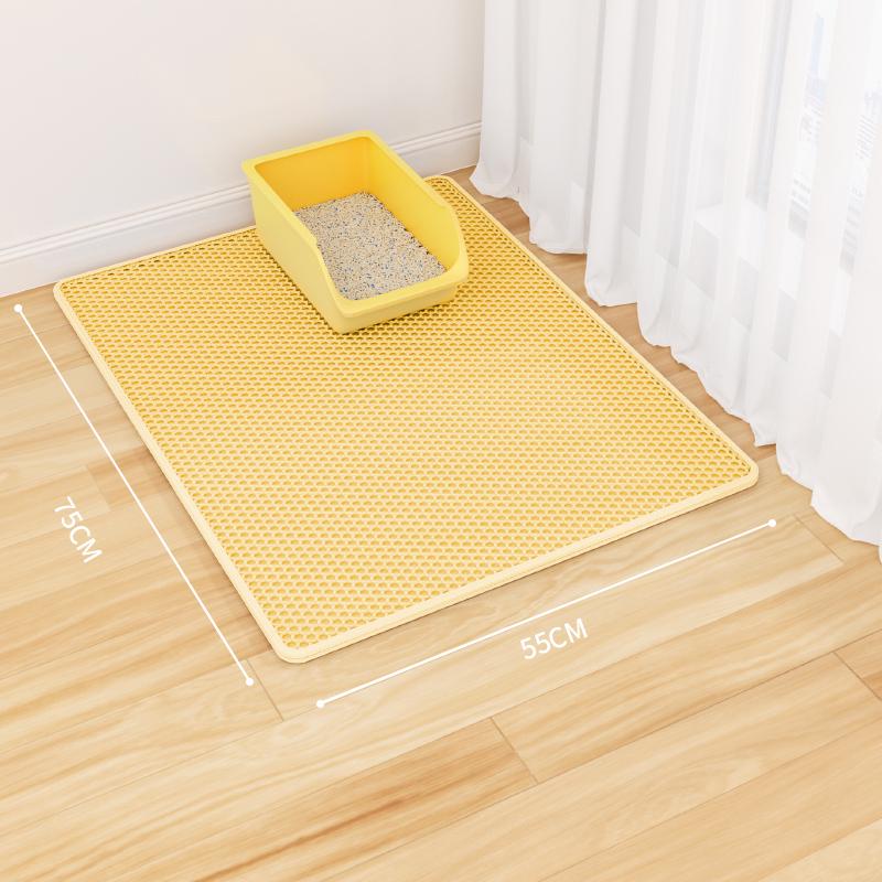 Cat Litter Mat: Anti-Tracking, Anti-Splash, Double Layer, Leak-Control Mat for Cats