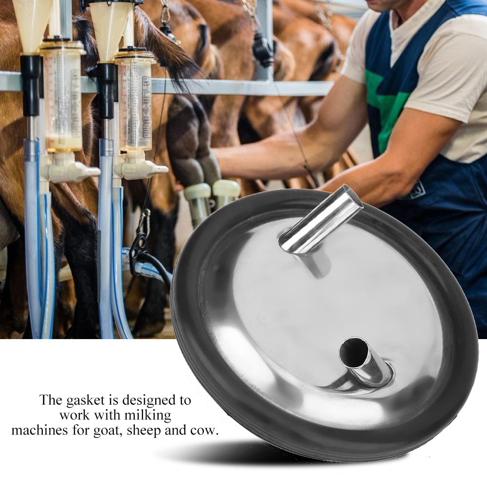 Stainless Steel Milk Bucket Lid And Gasket For Milking Machine Two Open Lid