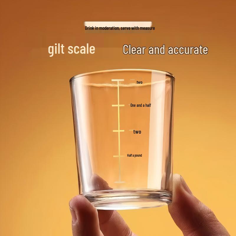 Tempered Glass Wine Set: White Wine Cup, Two Glasses, Old-fashioned High-end Spirits and Beer Glasses
