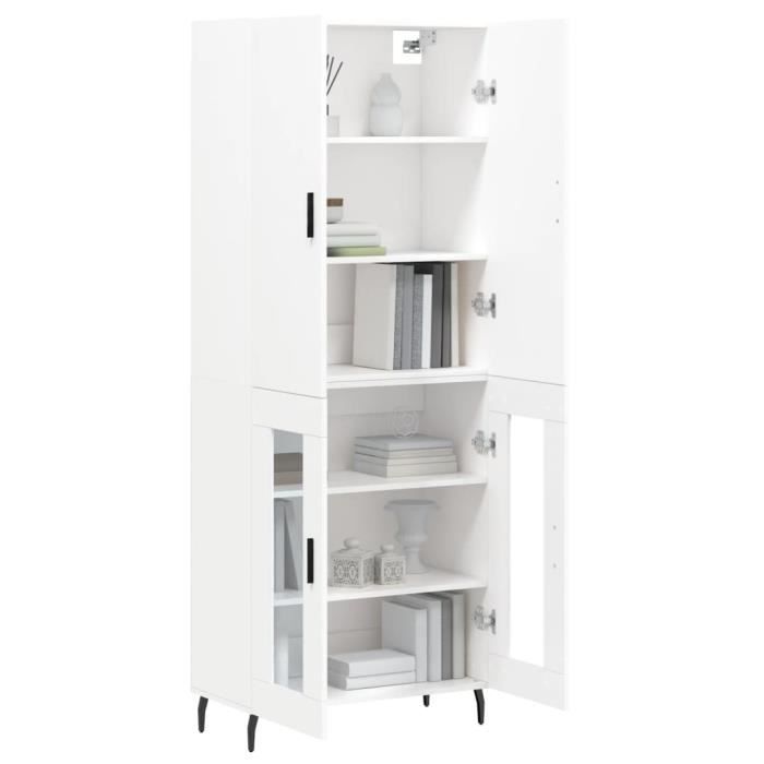 VidaXL Highboard White 69.5x34x180 Cm Engineered Wood 3195747