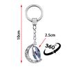 Mystical Starry Sky Double-sided Rotating Moon Pendant Keychain Creative Design