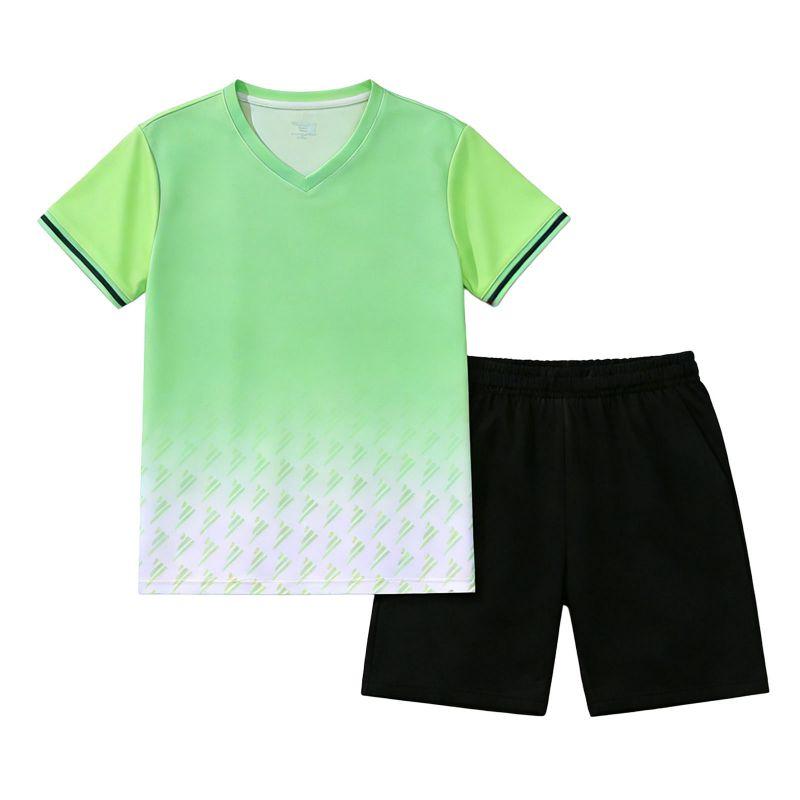 4-14 Years Kids Boys Summer Quick-Dry Short-Sleeve and Shorts Sports Set 28