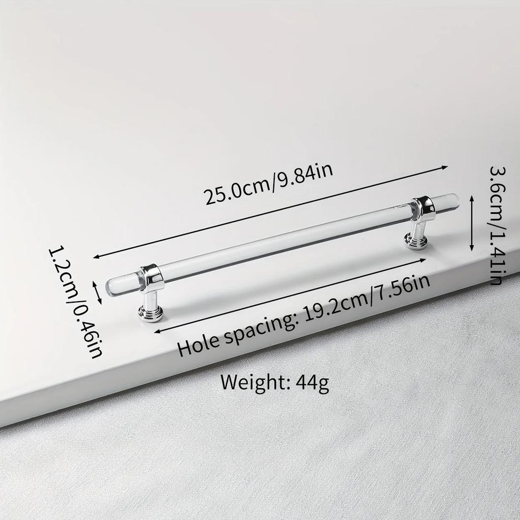 1pc Of Modern Minimalist Acrylic Handles - Perfect For Wardrobe Doors, Drawers, Cabinets & Shoe Cabinets!