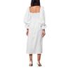 Sleeper Womens/Ladies Linen Blend Puff Sleeve Midi Dress
