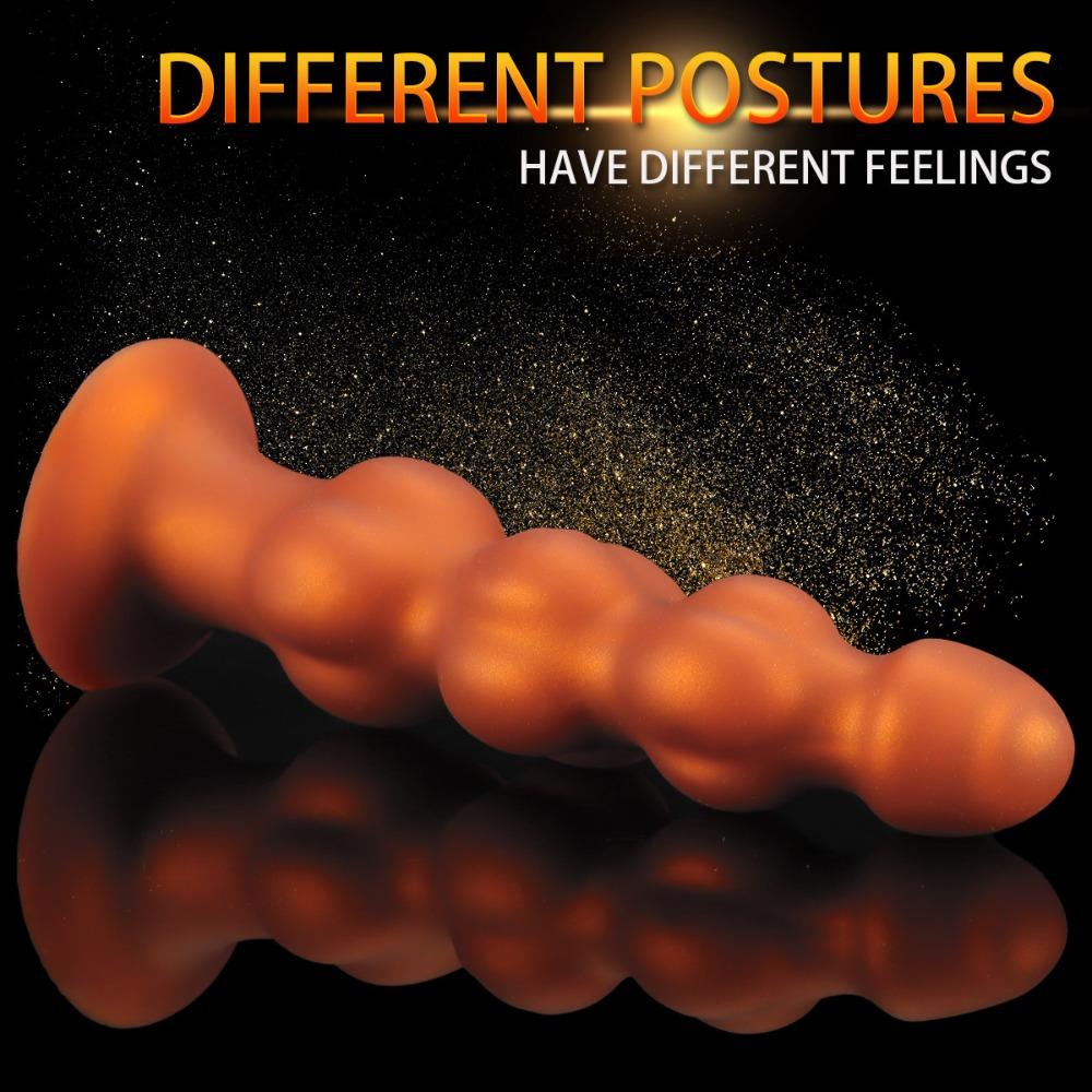 4-Bead Anal Beads Heteromorphic Anal Expander Unisex SM Sex Toy Backdoor Pleasure Tool for Adult Masturbation