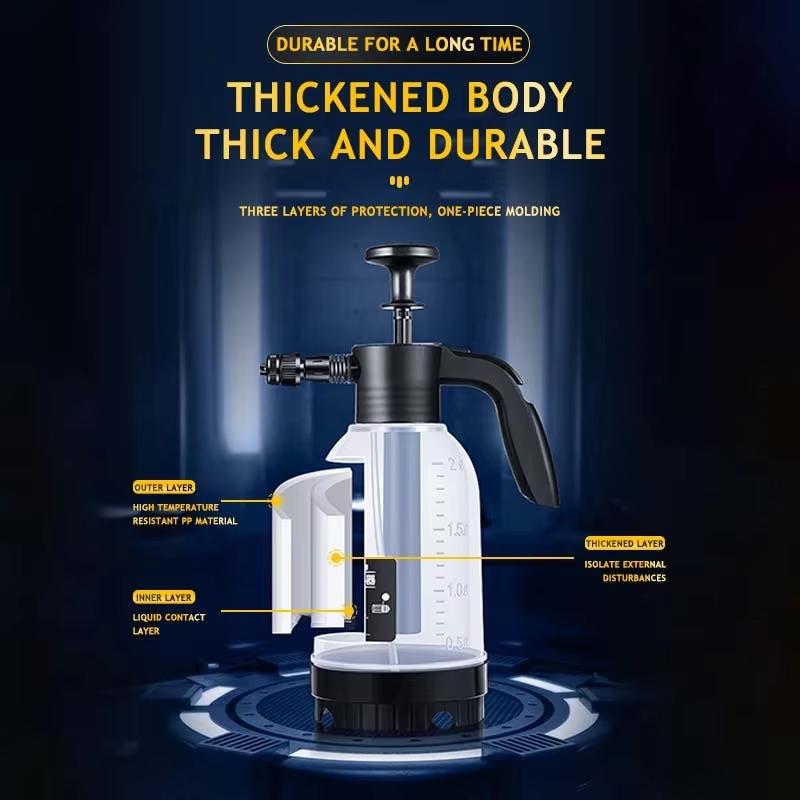 2 Liter Car Wash Watering Can Pet Bath Foam Watering Can Household Car Spray Can Watering Waterer Manual Sprayer