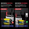 2-in-1 Intelligentes Auto-Batterieladegerät Systemtester Auto Motorrad Batterieanalysator Für Blei-Säure AGM GEL Lithium LiFePo4 Batterien