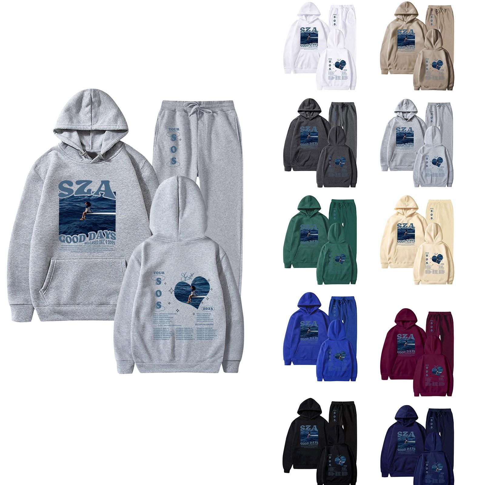 

Женская спортивная одежда с капюшоном, комплект из двух частей для бега унисекс, толстовка с капюшоном с длинными рукавами + комплект спортивных брюк