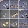 Boucles d'oreilles pendantes Aile d'Ange Boucles d'oreilles pendantes pour Femmes Fabrication de Bijoux Vente en Gros