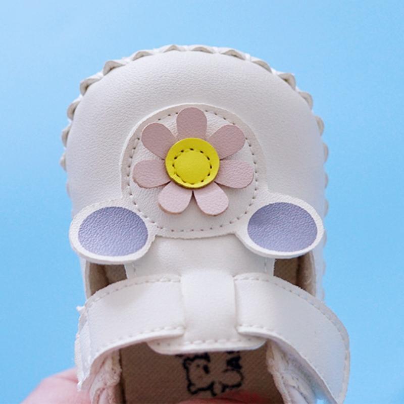 Newborn Children's Flower Soft Bottom Toddler Shoes Baby Shoes Anti Detachment Baby Shoes Autumn Soft Leather Anti Slip Shoes