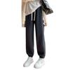 Lamb fleece windproof sweatpants women's spring fleece loose casual white fleece thickened sweatpants