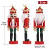 Nutcracker Doll 12cm Walnut Soldier Puppet Set Suitable for Christmas Desktop Decoration Cartoon Walnuts Soldiers Band Dolls