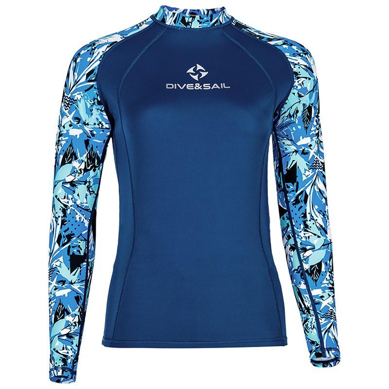 Snabbtorkande UV-skyddande Rash Guard för Dykning, Snorkling, Surfning - Herr Dam Långärmad Badkläder Med UPF 50