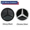 Hot Car Sticker LED Emblem Glossy Black Silver OE Style Front Grille Star Emblem For Mercedes Benz A/B/C/E/S/R/ML/SL-Class Borde