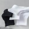 5 Pairs/lot 100% Cotton Men's Socks Spring Autumn Black White Absorption Women's Boat Socks Anti-Odor Breathable Sports Socks