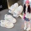 Girls Shoes 2025 New Spring Soft-soled Casual Children's Little White Shoes Girls Versatile Sports Shoes Student Board Shoes