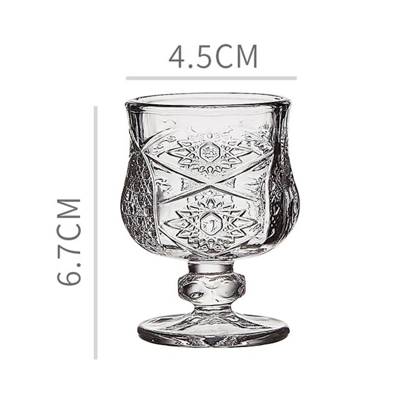 

Набор из 6 штук Стопка Маленький бокал для ликера Бокалы для красного вина Изысканная мини-рюмка Прозрачная посуда Свадебный бокал 6pcs