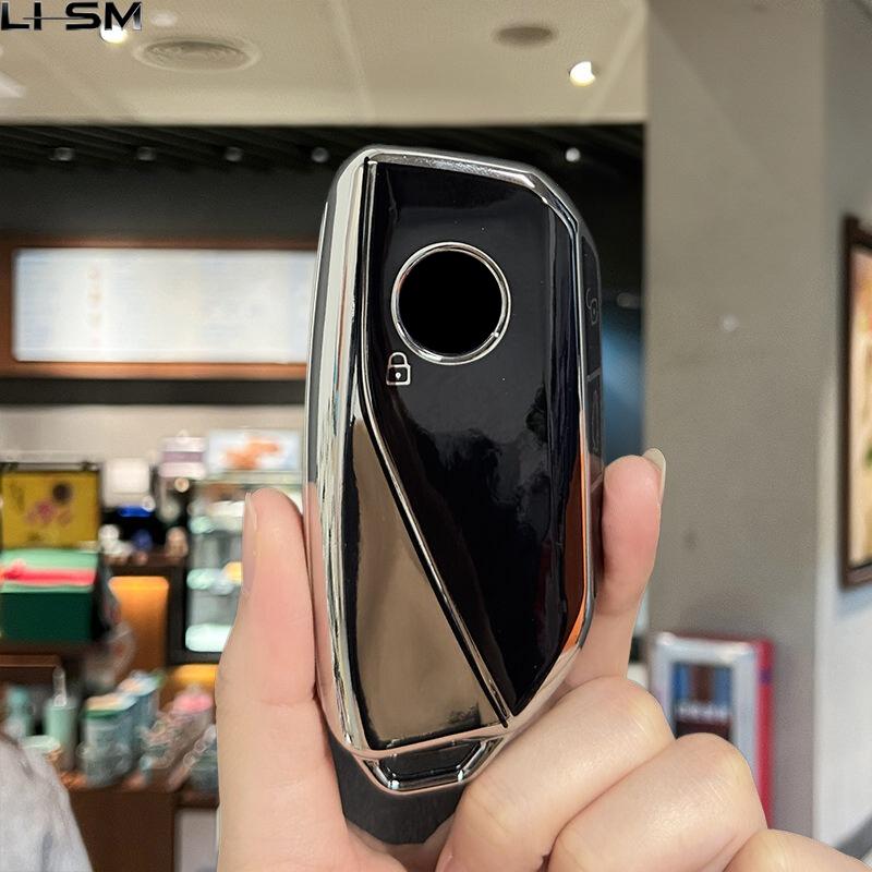 

For Bmw I7 X7 G07 Lci Ix I20 X1 X3 X5 U11 5 7 Series G70 G09 Xm U06 G81 M3 Fashion Tpu Car Key Case Cover Protected Keychain Fob