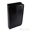 VCD Organizer 80 Discs CD Holder DVD Case Storage Faux Leather Zipper Bag