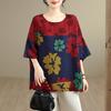 DIMANAF 2026 Women Plus Size New T-Shirt Print Loose Casual O-Neck Lady Tops Tees Shirts Oversize Summer