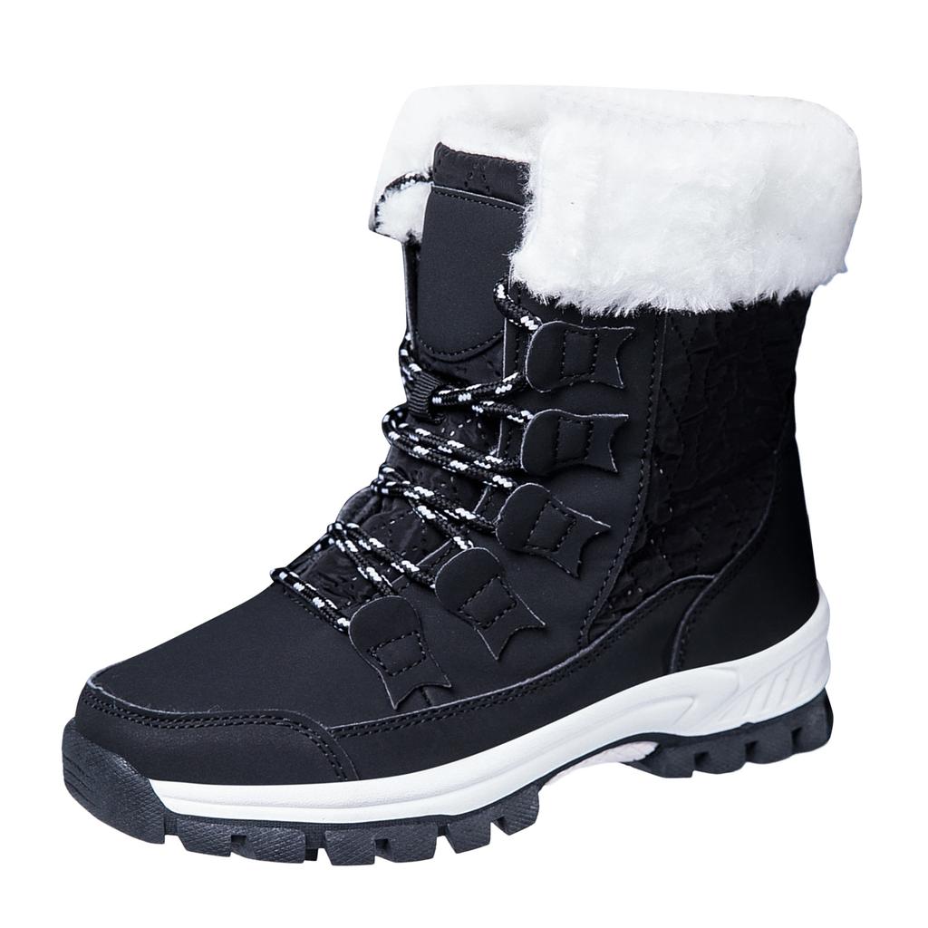 Women's Winter Boots Fleece Lined Comfortable Thickened Outdoor Ski Boots Men's Cold Weather Boots Boots Women Work