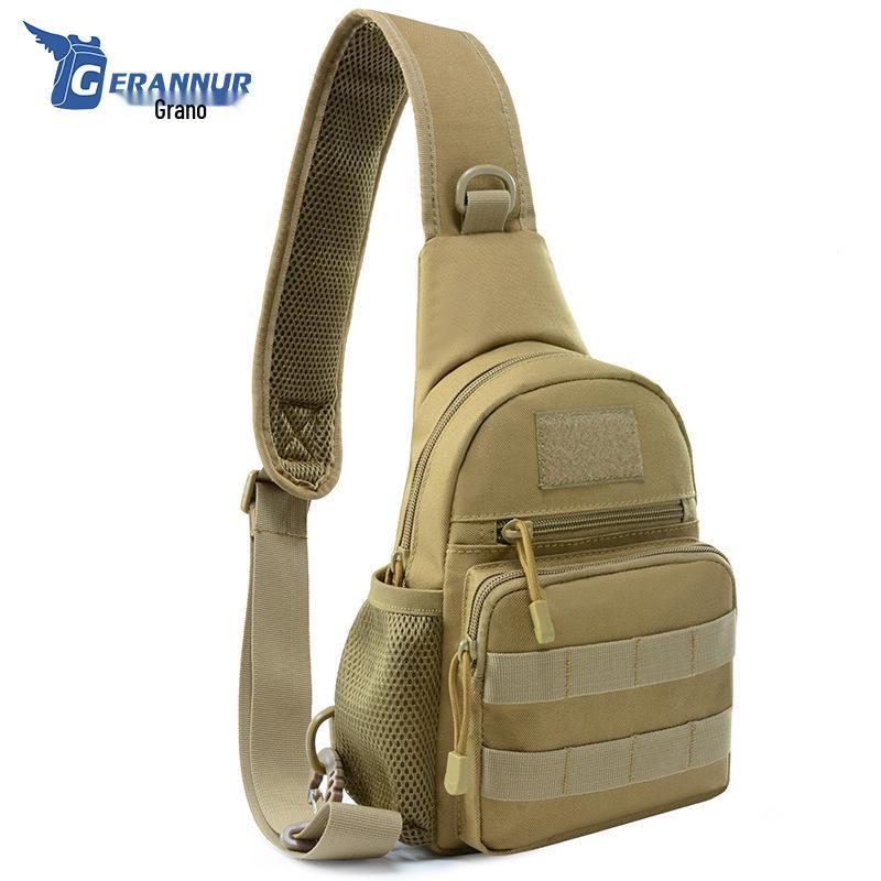 Men's Outdoor Multifunctional Crossbody Chest Bag with Water Bottle Holder - Ideal for Travel, Sports, and Mountaineering