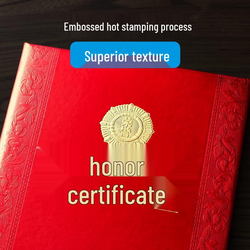 DSB Honor Certificate Covers and Inner Pages