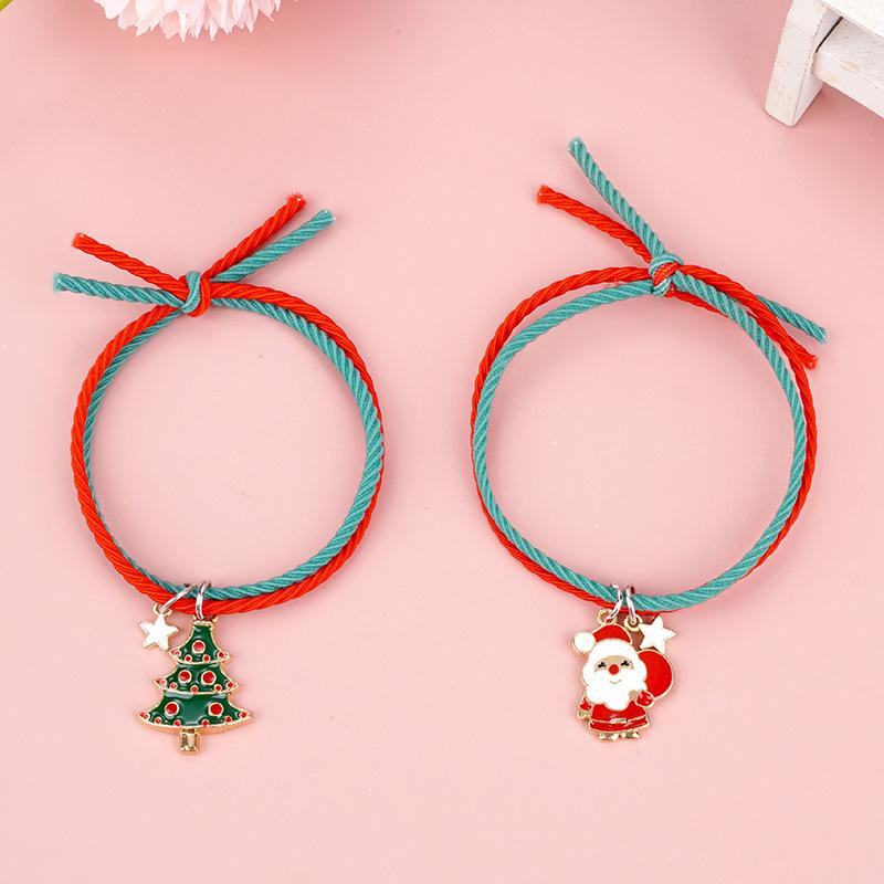 European-American Cross-Border Christmas Bracelet & Scrunchie Set