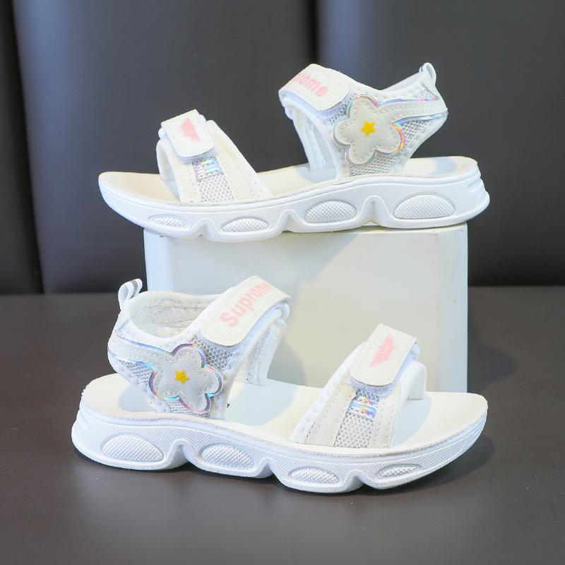 Summer Fashion Girl Beach Shoes Soft Sole Cartoon Flower Sandals Sports Shoes