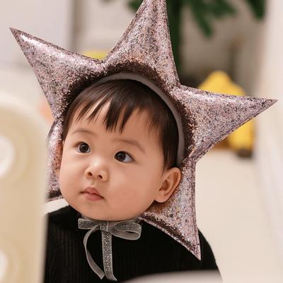 Elegant Star Headband Photography Props Adjustable Soft Party Accessories Sparkling Children Size Star Shows Props