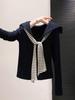 Minimalist Long Sleeve T Shirt For Women With Striped Pattern And Crew Neck For Casual Wear