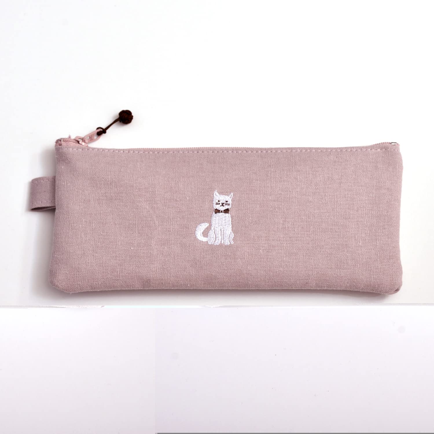 Concise Pen Fabric Pen White 547594 Case, Case, Cat, Pink,