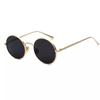New Gold Round Metal Frame Sunglasses Men Retro Summer Style Women Red Lens Sun Glasses Unisex Yellow Pink Black