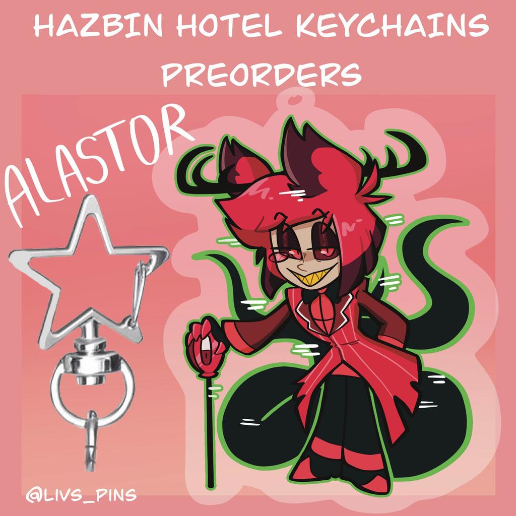 5cm Personaggi Hazbin Hotel Ciondolo Acrilico Decorativo Creativo Alastor Charlie Vaggie Personaggi Ad Portachiavi Portachiavi Regalo