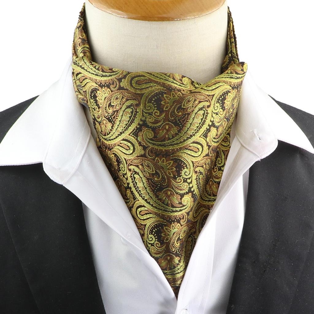 Pánská kravata Žakárová Květinová Paisley Pánská kravata Svatba Formální Ascot Šátek Samozavazovací Britský Gentleman Polyester Měkká kravata Luxusní
