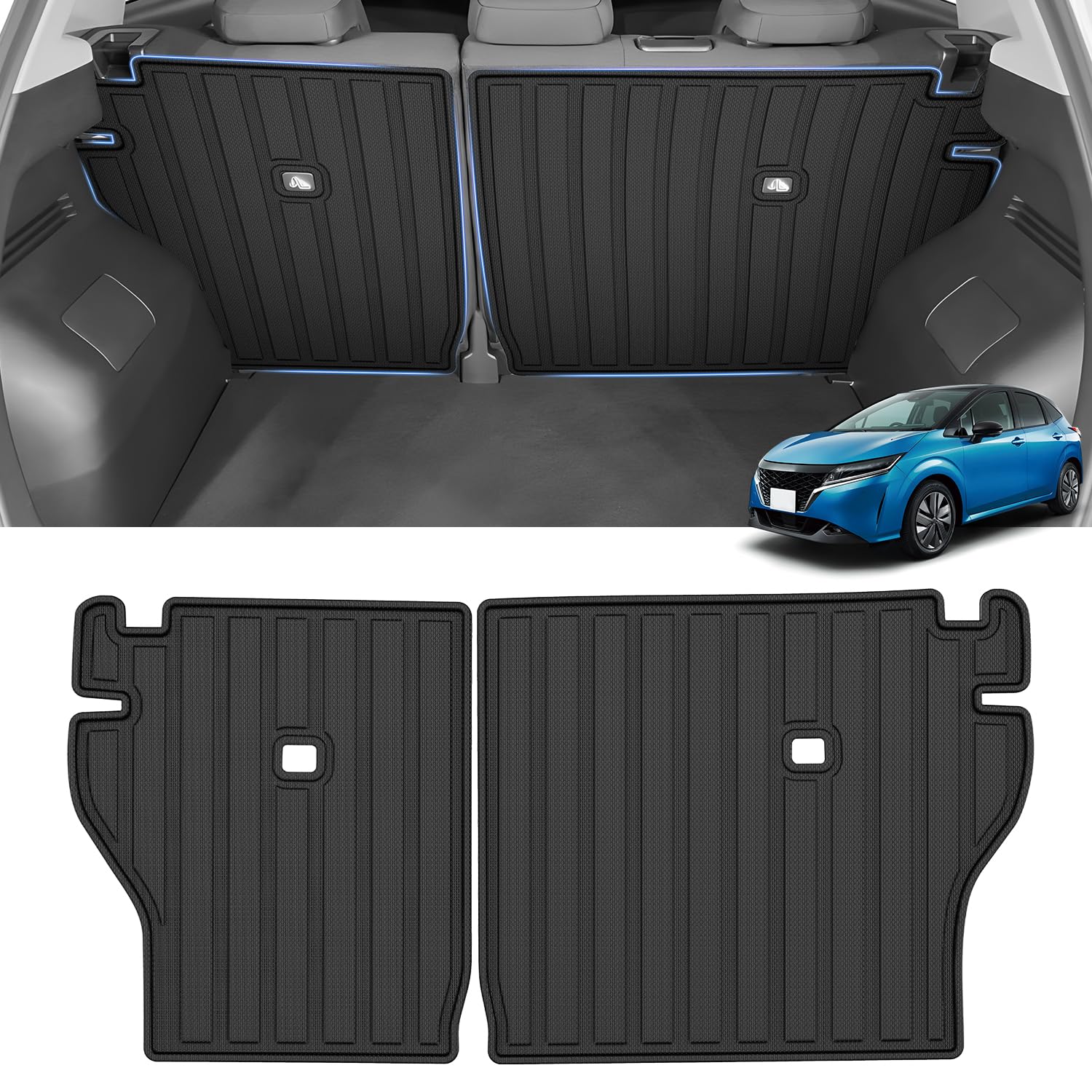 

CARVANTA 3D Защита спинки багажника для Nissan Note Aura Поколение август 2021 ТПЭ 3D формованный Грузовой отсек Высокая Защита от загрязнений Индивидуальная Защита Интерьера Легкая Установка