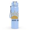 1PC Rise And Smile Sun Art 750ml Color Plastic Sports Water Bottle Leakproof Flip Straw Lid Suitable for Sports Office Home Use