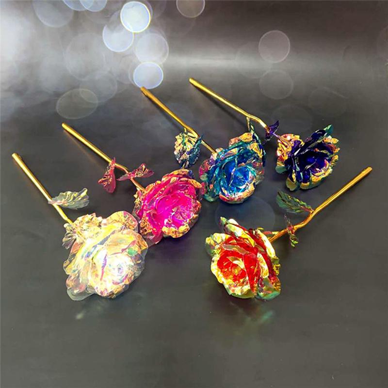 Dia dos Namorados Criativo Alumínio Folha Ouro Rosa Amor Eterno Duradouro Casamento