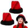 Christmas Hat Black Red Adult Christmas Hat New Year's Party