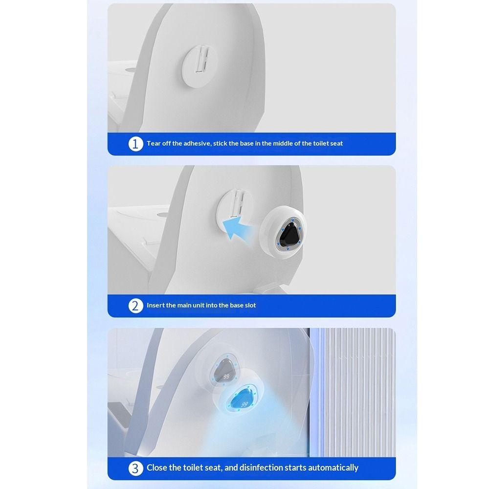 Self-adhesive Toilet Lid Clean UV Light Smart Toilet Seat Sanitizer  Toilet Sanitization