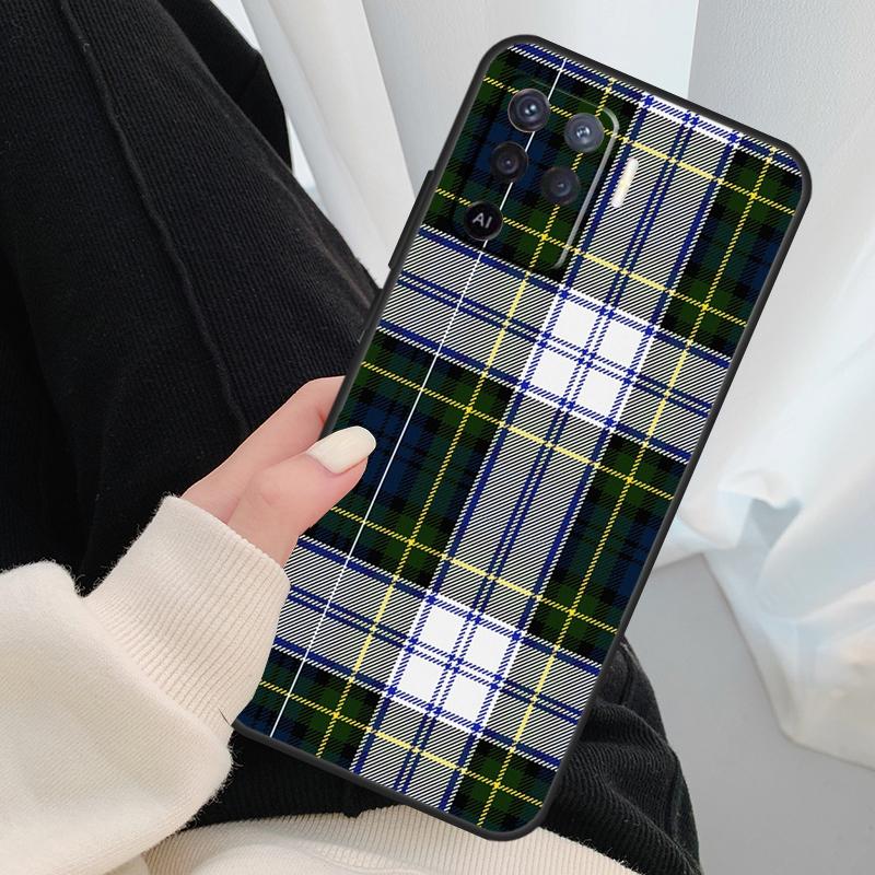 Clan Stewart Dress Plaid Pattern Case For Oppo A54 A74 A94 A18 A57 A17 A77 A38 A58 A78 A98 A80 A60 A40 A96 A76 A16 A15 A5 Pro