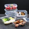1200ML Thickened Disposable Rectangular Plastic Lunch Box