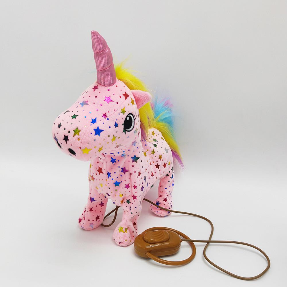 Unicorn Walking Plush Toy With Singing And Swinging Features For Kids Bedroom Decor
