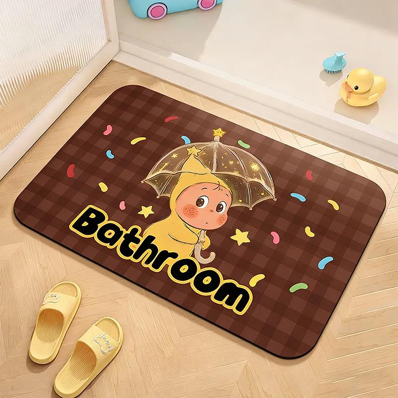 Star People Diatom Mud Non-slip Absorbent Bathroom Mat 40x60cm Diatom Mud