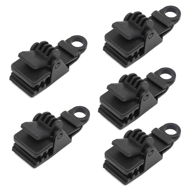 Sturdy Heavy Duty Tent Clips Outdoor Tarpaulin Clamps, Anti-wind Fixed Tent Reinforced Tarp Clips Hook for Outdoor Food Sealing