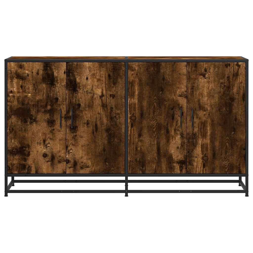 Sideboard Smoked Oak 134 x 35 x 76 cm Wood Based Panel