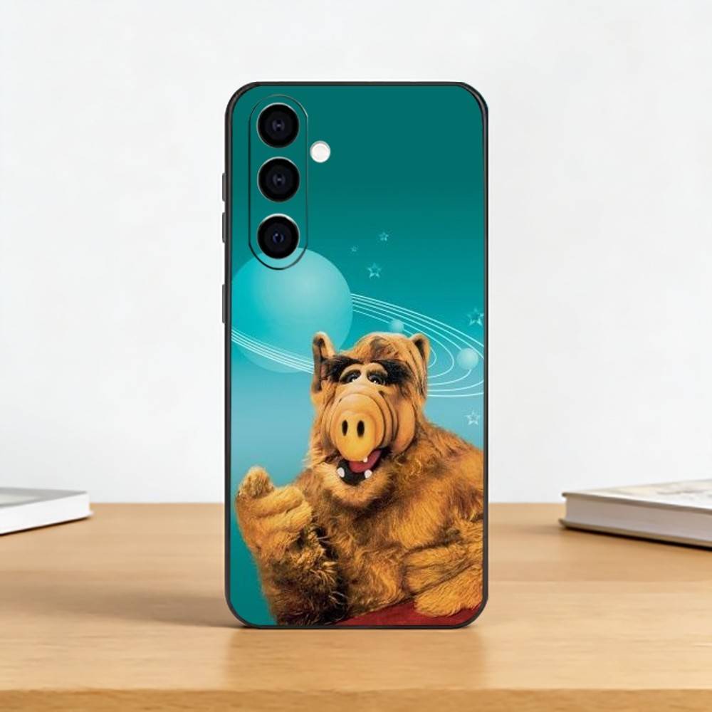 TV Series A-Alf Phone Case Black Silicone Soft For Samsung Galaxy A73,A72,A71,A70,A53,A52,A51