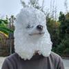 Maschera Cane Barbone in Lattice Testa di Animale Maschera di Halloween Per Cosplay ed Eventi a Tema